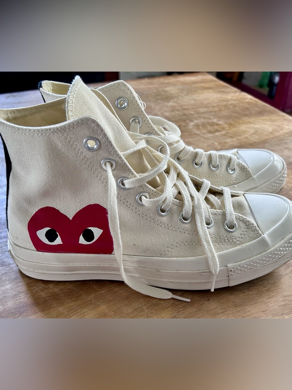 Converse x Comme des Garcons Cream High-Tops